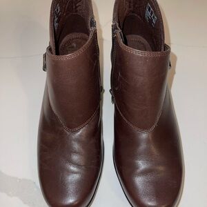 Clarks Dark Brown Ankle Booties